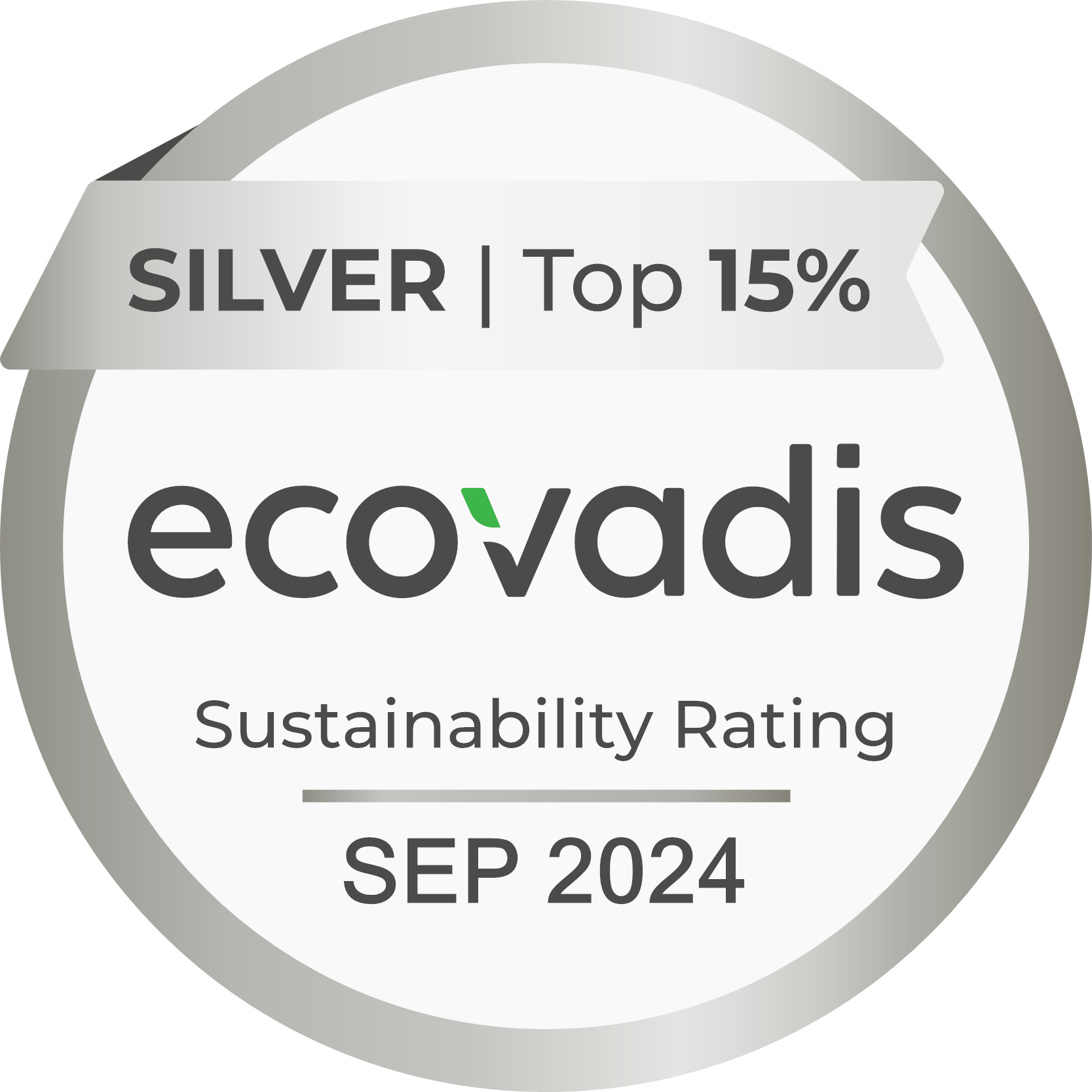 Logo ecovadis Silver Rating 2024