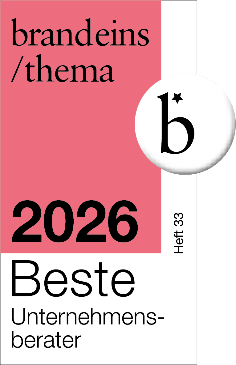 Logo brandeins 2026 Beste Unternehmensberater