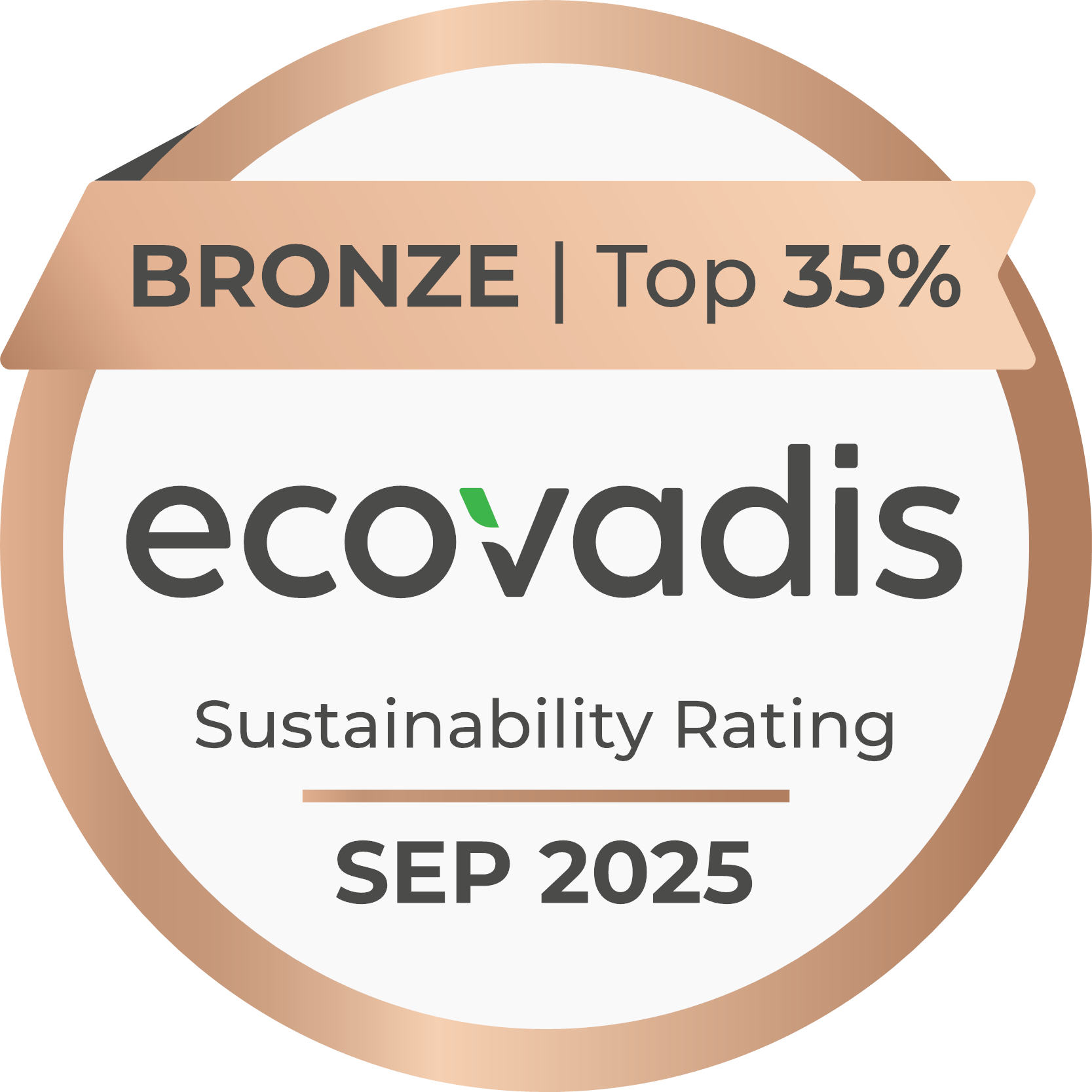 Logo ecovadis Bronze Rating 2025